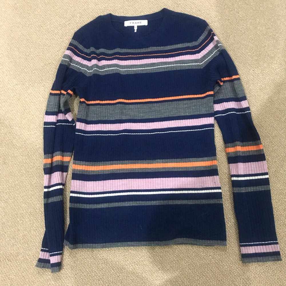 Frame striped sweater size small